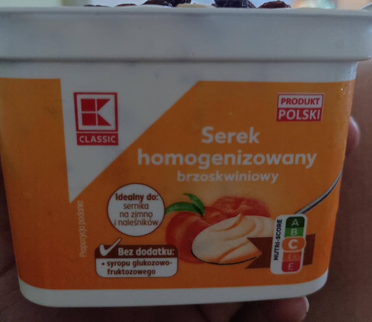 Zdjęcia - Serek homogenizowany brzoskwiniowy K-Classic