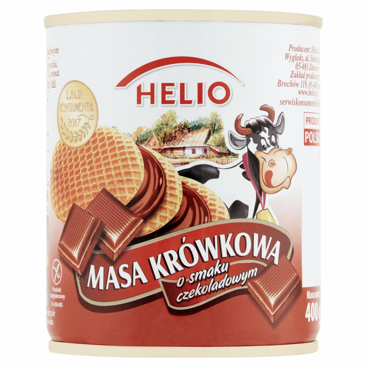 Zdjęcia - Helio Masa krówkowa o smaku czekoladowym 400 g