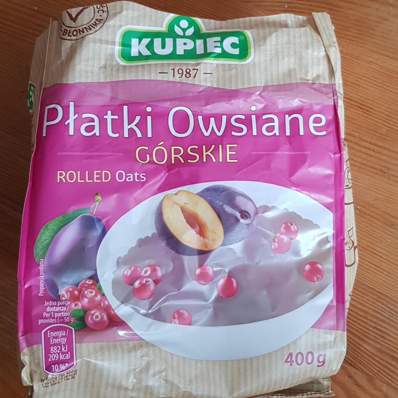 Zdjęcia - Płatki owsiane górskie śliwka Kupiec