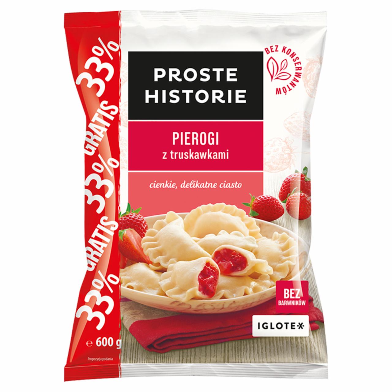 Zdjęcia - Proste Historie Pierogi z truskawkami 600 g