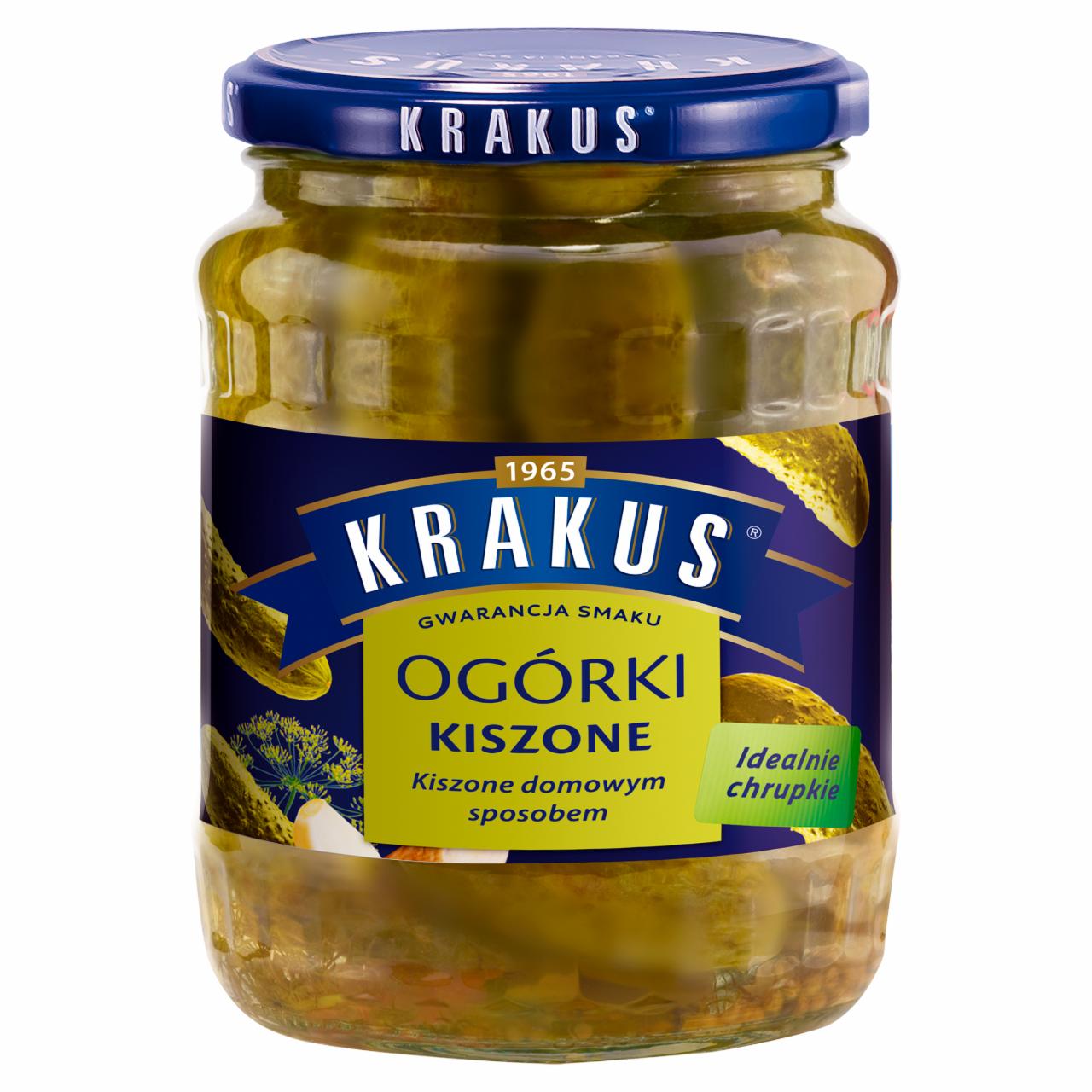 Zdjęcia - Krakus Ogórki kiszone 630 g