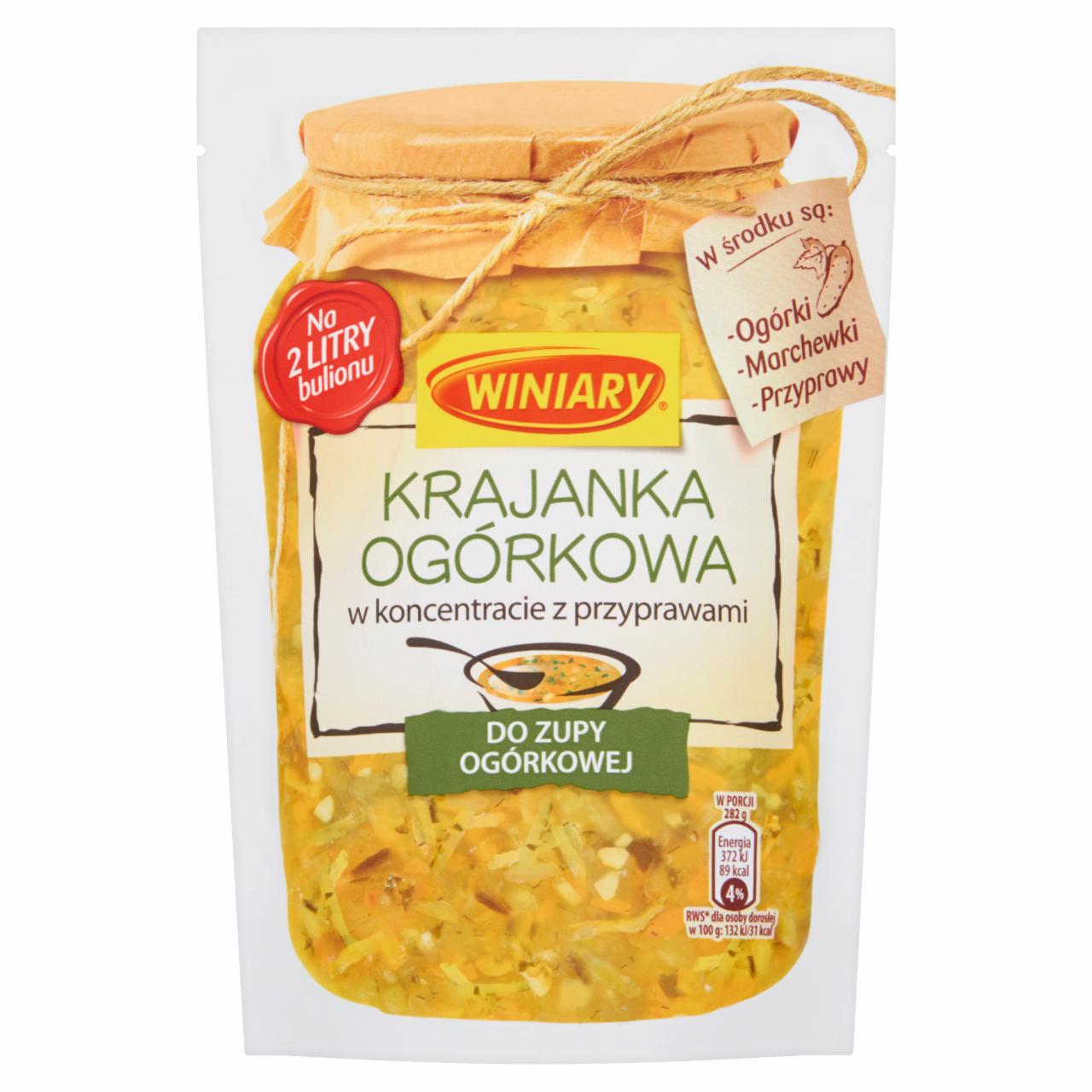 Zdjęcia - Winiary Krajanka ogórkowa w koncentracie z przyprawami do zupy ogórkowej 250 g