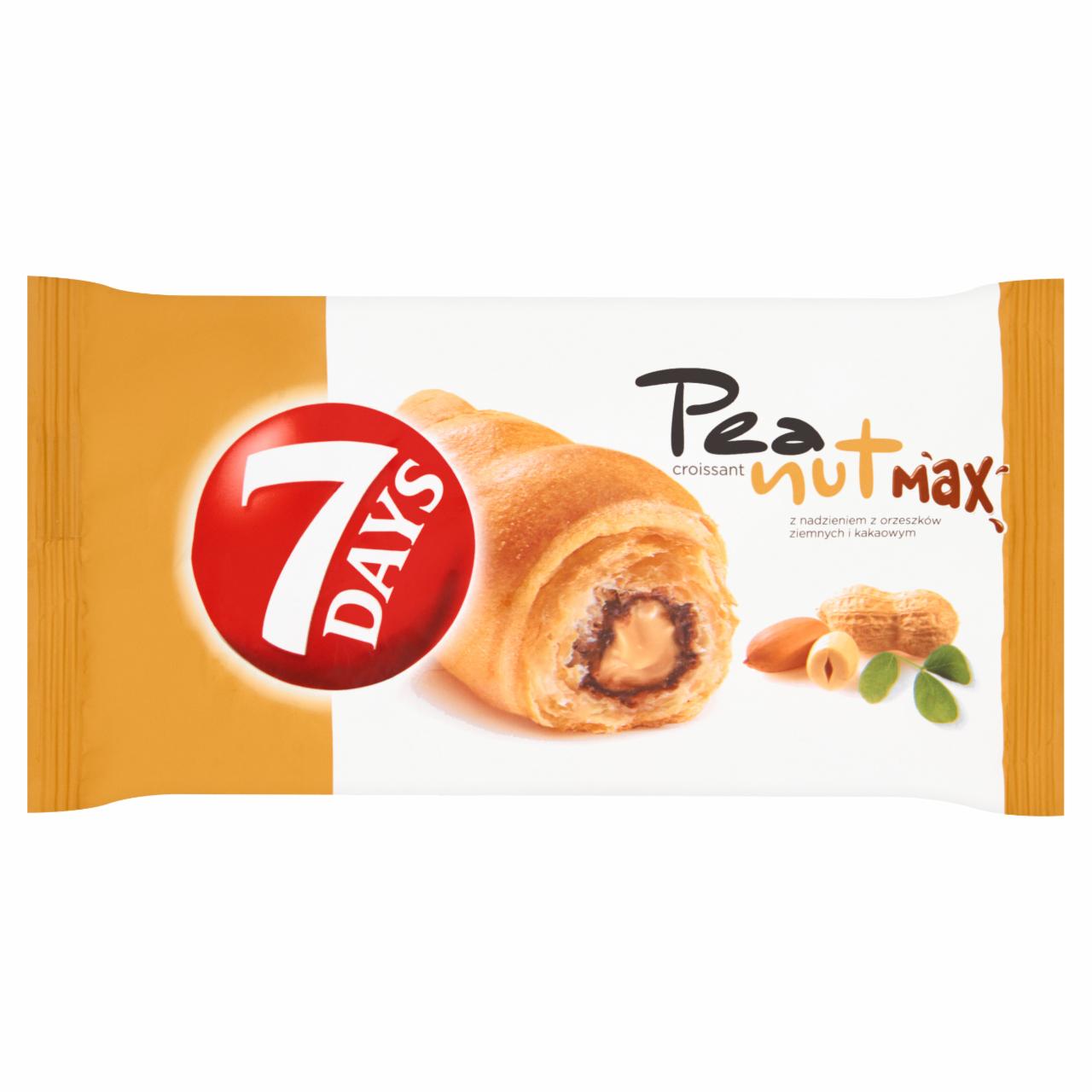 Zdjęcia - 7 Days Peanut Max Croissant z nadzieniem z orzeszków ziemnych i kakaowym 80 g