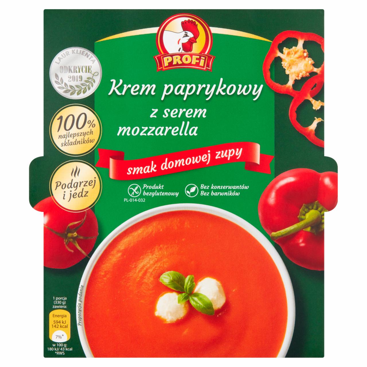 Zdjęcia - Profi Krem paprykowy z serem mozzarella 330 g