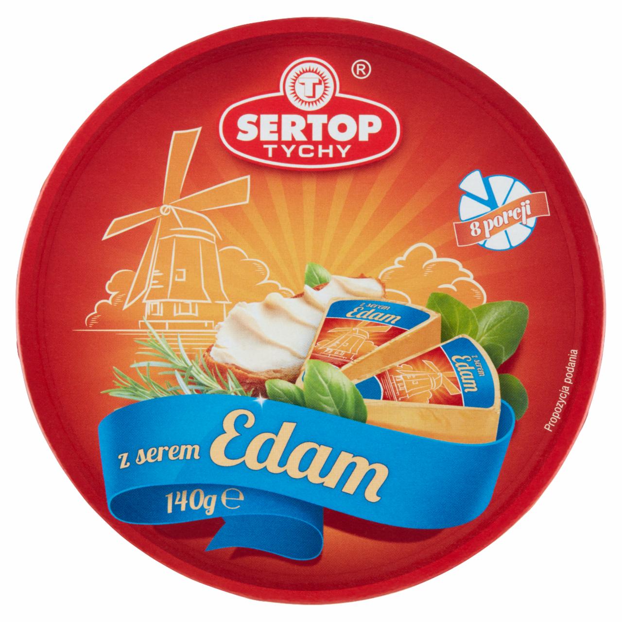 Zdjęcia - Sertop Tychy Produkt seropodobny topiony z serem Edam 140 g (8 x 17,5 g)