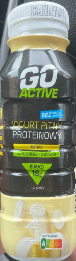 Zdjęcia - Jogurt pitny proteinowy banan Go active