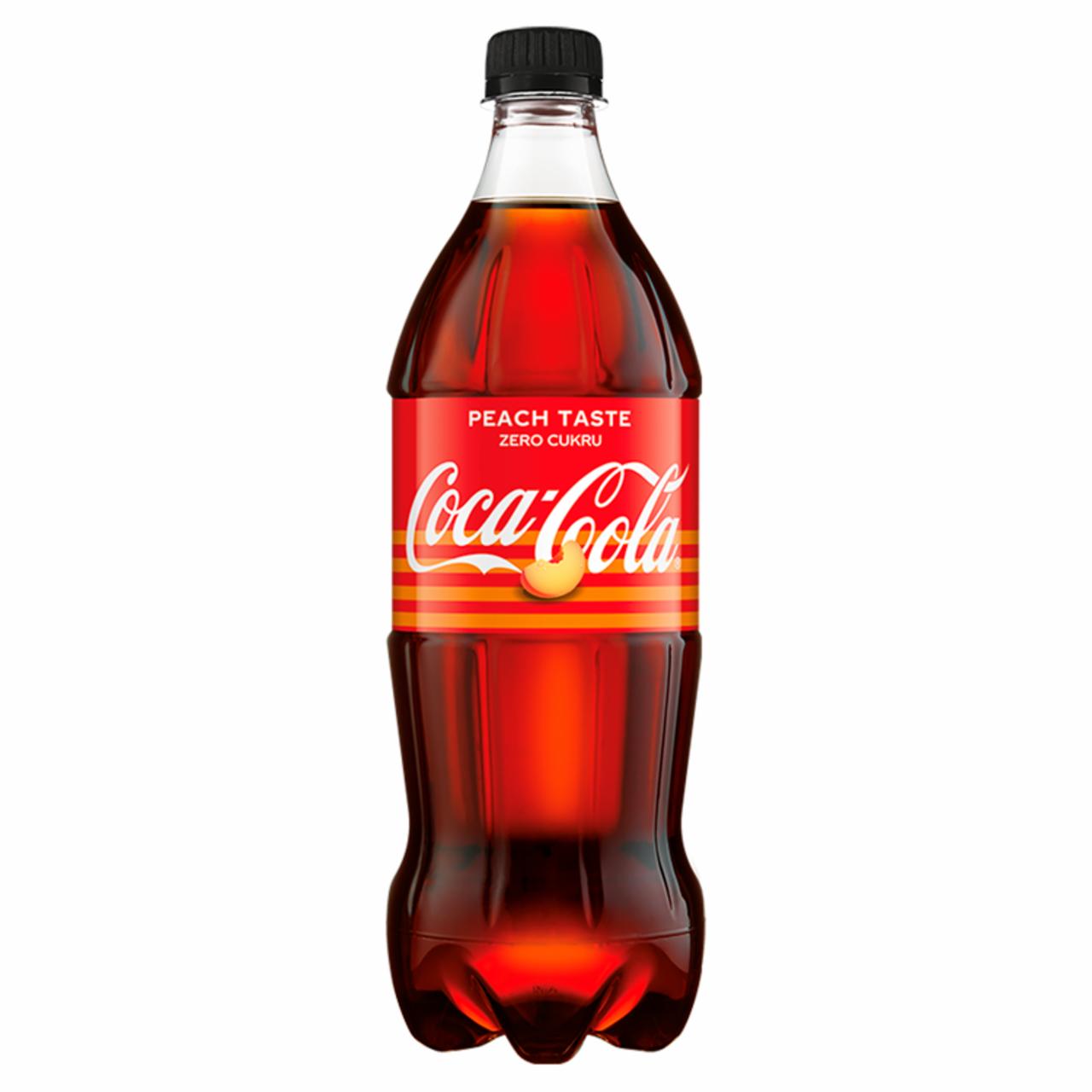 Zdjęcia - Coca-Cola zero Peach Taste Napój gazowany 850 ml
