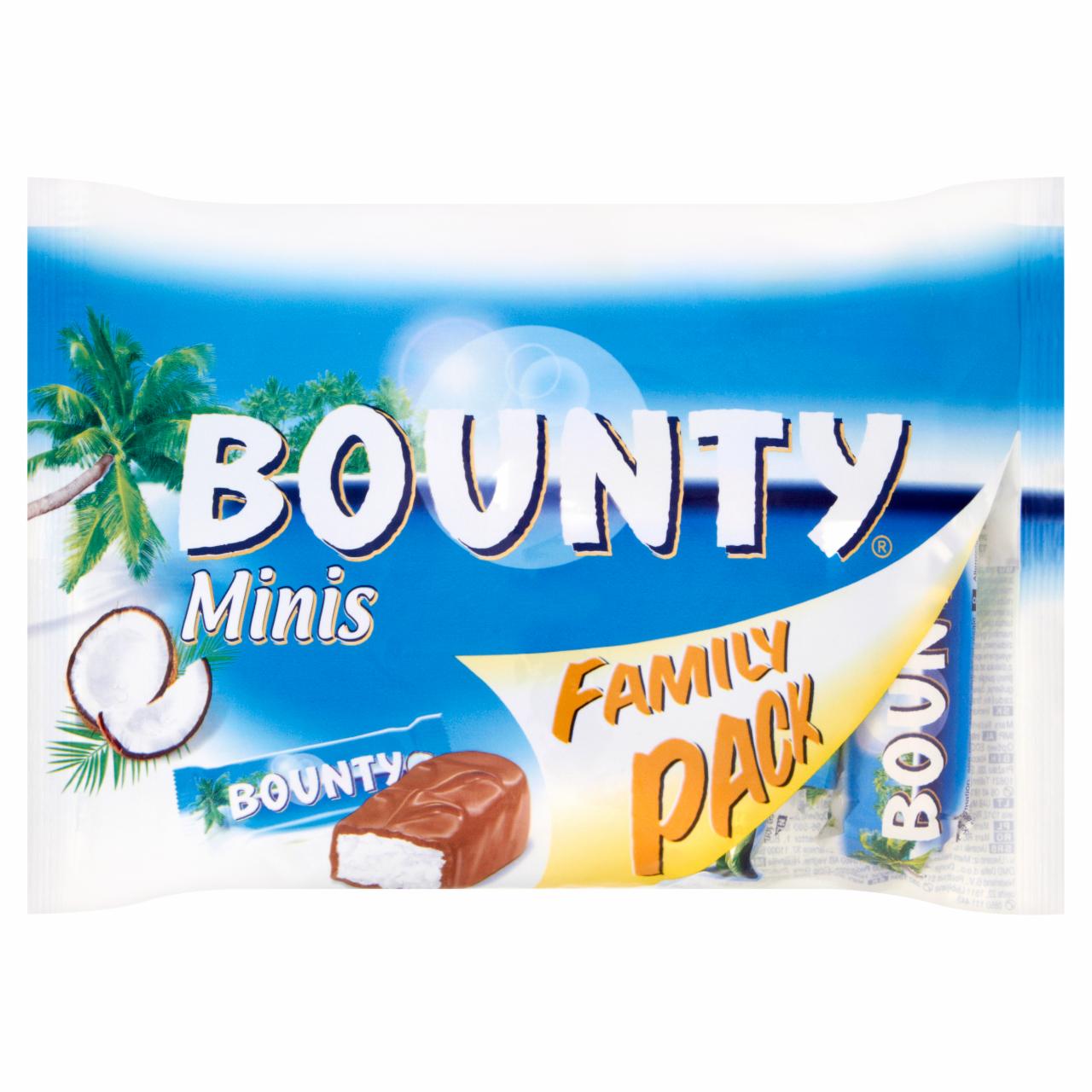 Zdjęcia - Bounty Minis Batoniki z nadzieniem kokosowym oblane czekoladą 198 g