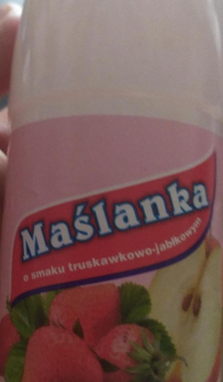 Zdjęcia - Maślanka o smaku truskawkowo-jabłkowym