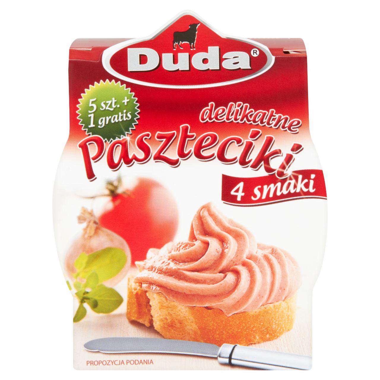 Zdjęcia - Duda Paszteciki delikatne 4 smaki 6 x 30 g