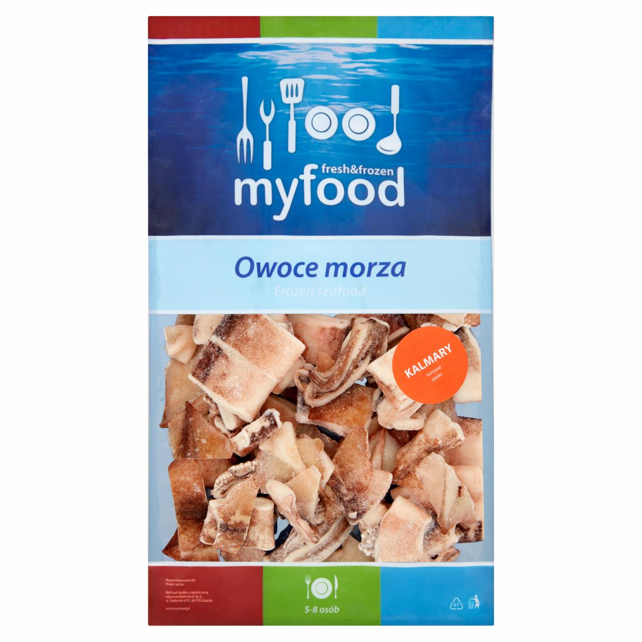 Zdjęcia - MyFood Owoce morza Kalmary surowe paski 1000 g