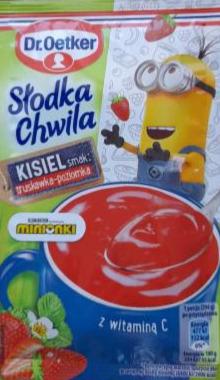 Zdjęcia - Słodka Chwila Kisiel smak truskawka-poziomka Dr. Oetker