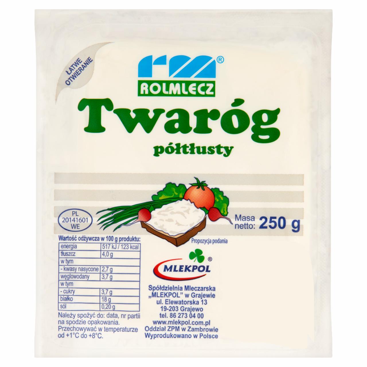 Zdjęcia - Rolmlecz Twaróg półtłusty 250 g