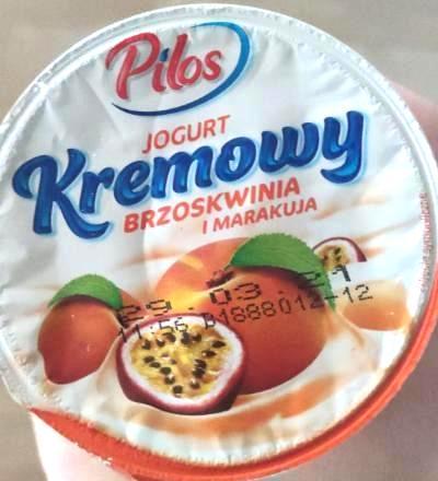 Zdjęcia - Jogurt kremowy brzoskwinia i marakuja Pilos
