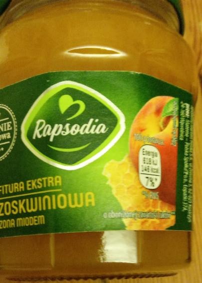 Zdjęcia - Konfitura ekstra brzoskwiniowa słodzona miodem Rapsodia