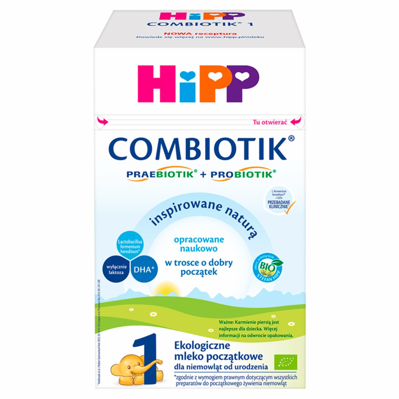 Zdjęcia - HiPP 1 Combiotik Ekologiczne mleko początkowe dla niemowląt od urodzenia 600 g