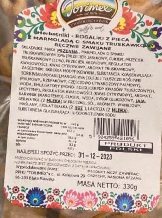 Zdjęcia - Herbatniki rogaliki z pieca z marmoladą Torimex