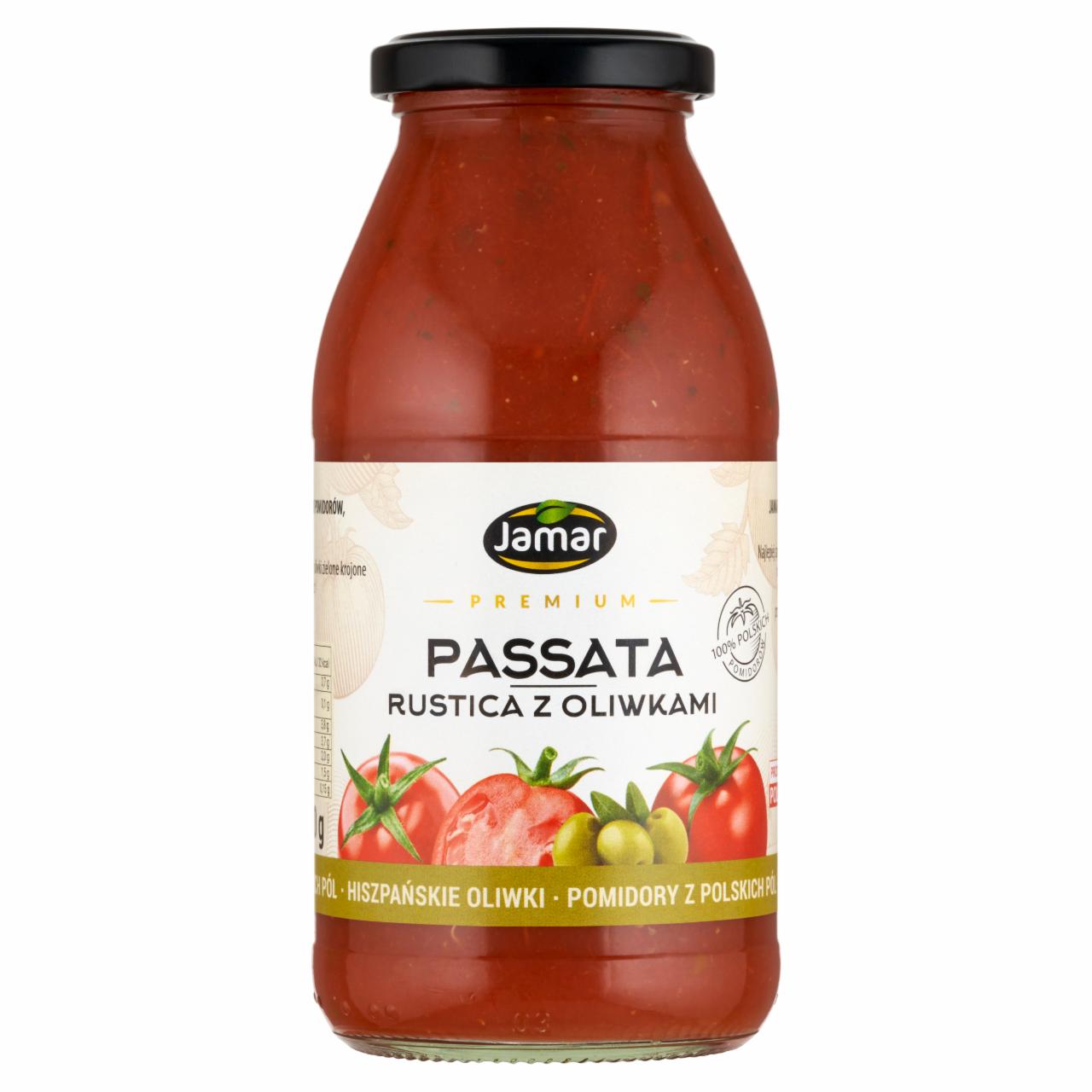 Zdjęcia - Jamar Premium Passata rustica z oliwkami 490 g