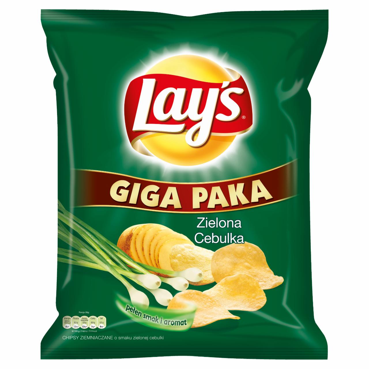 Zdjęcia - Lay's Zielona Cebulka Chipsy ziemniaczane 285 g