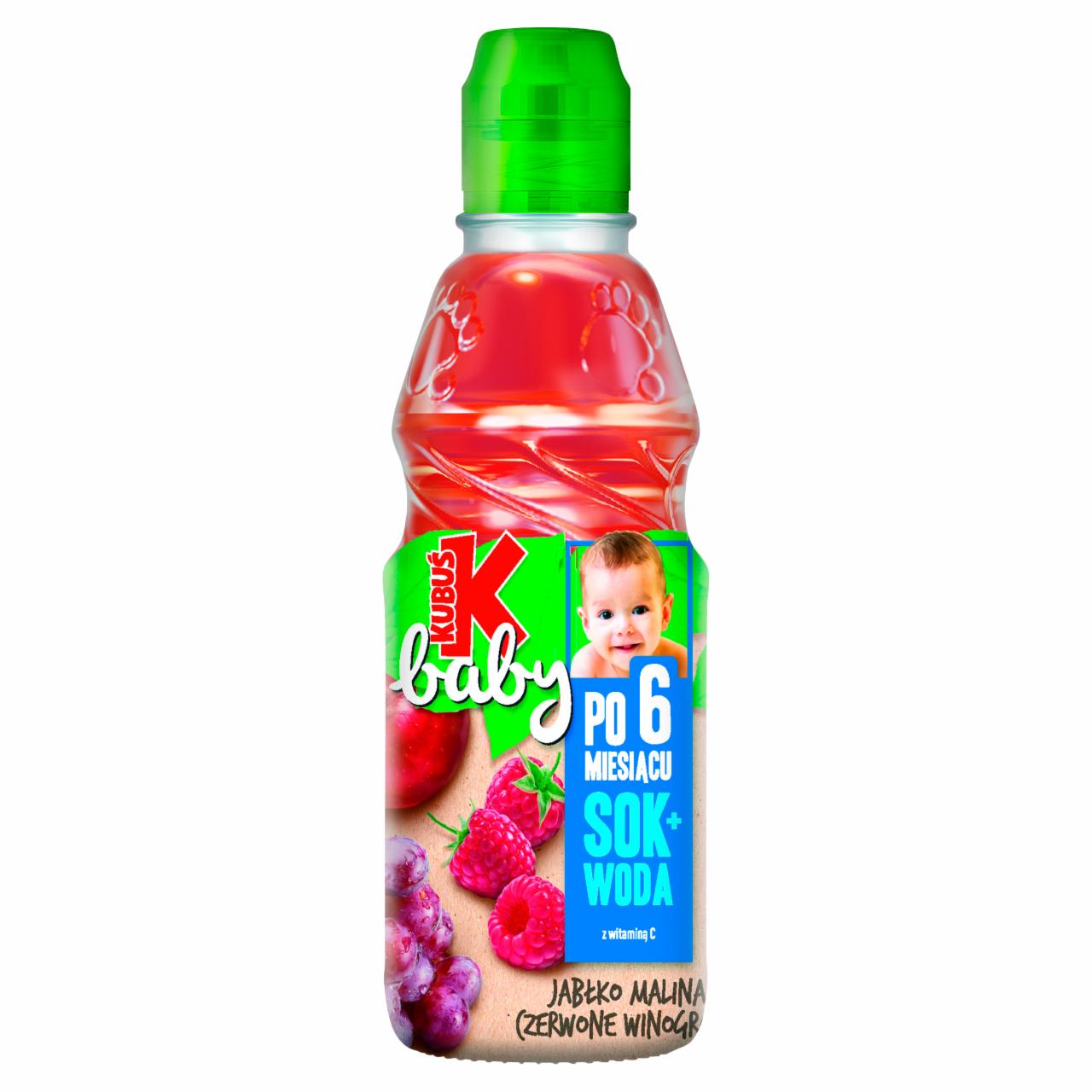 Zdjęcia - Kubuś Baby Napój po 6 miesiącu jabłko malina czerwone winogrono 300 ml