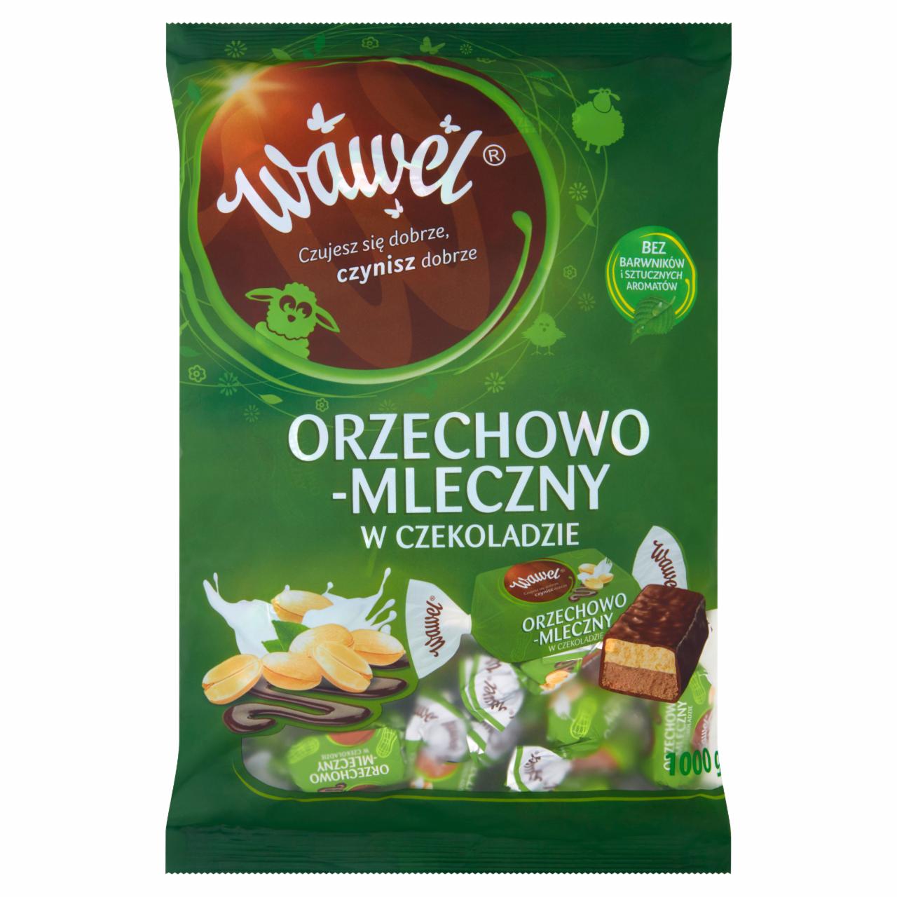 Zdjęcia - Wawel Cukierki orzechowo-mleczne w czekoladzie 1000 g