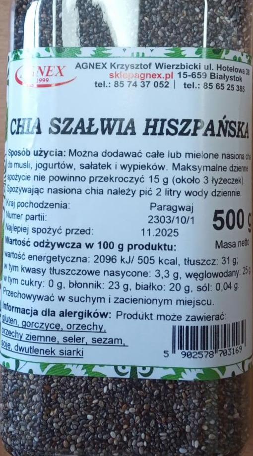 Zdjęcia - Chia Szałwia Hiszpańska Agnex