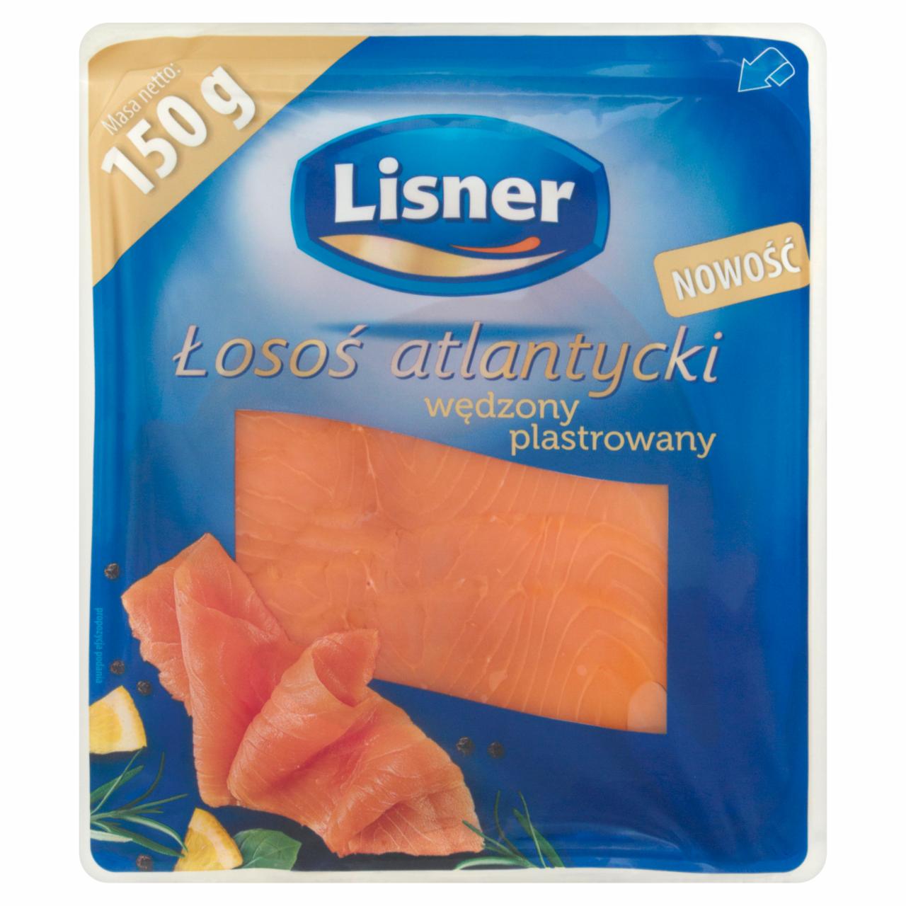 Zdjęcia - Lisner Łosoś atlantycki wędzony plastrowany 150 g