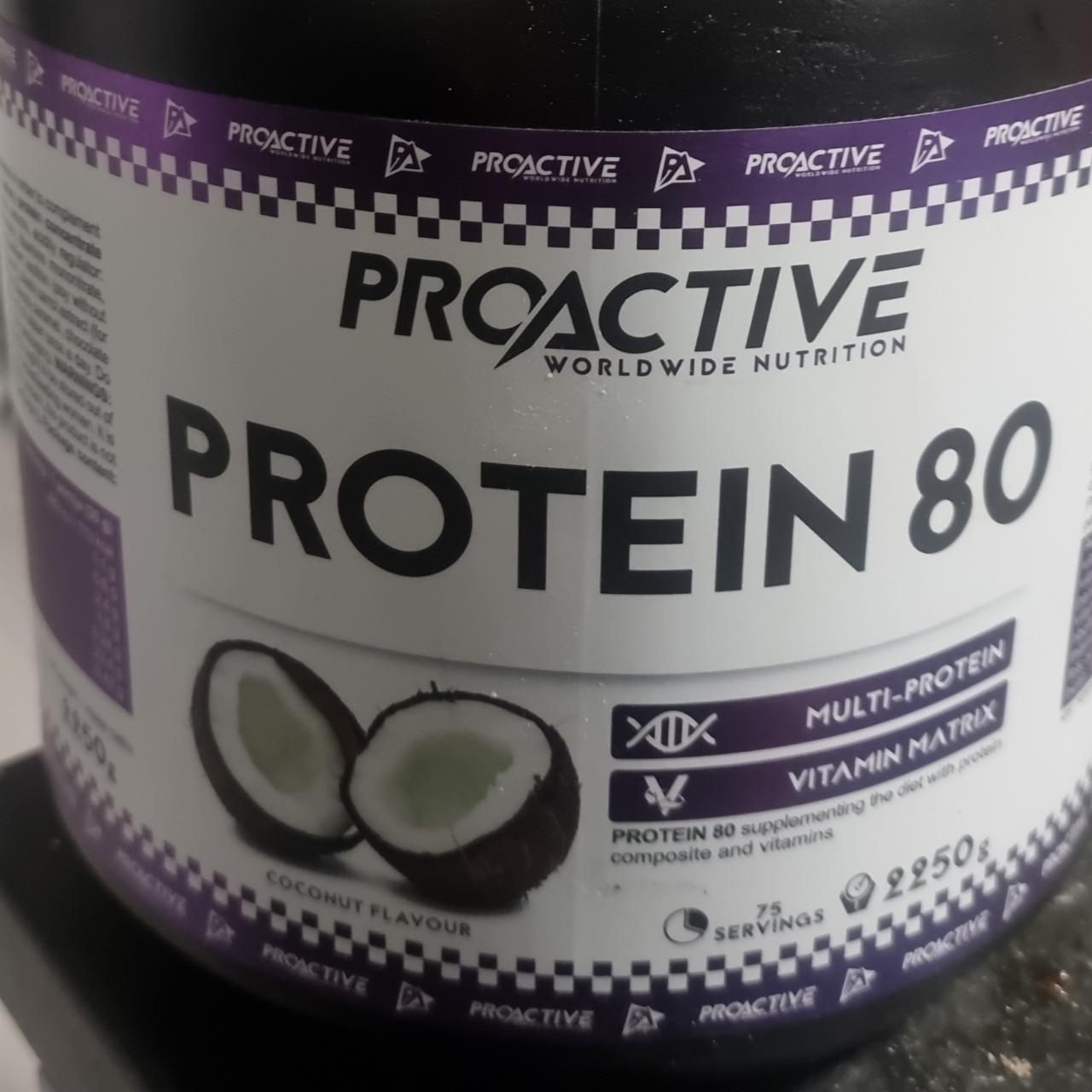 Zdjęcia - Protein 80 coconut flavour Proactive