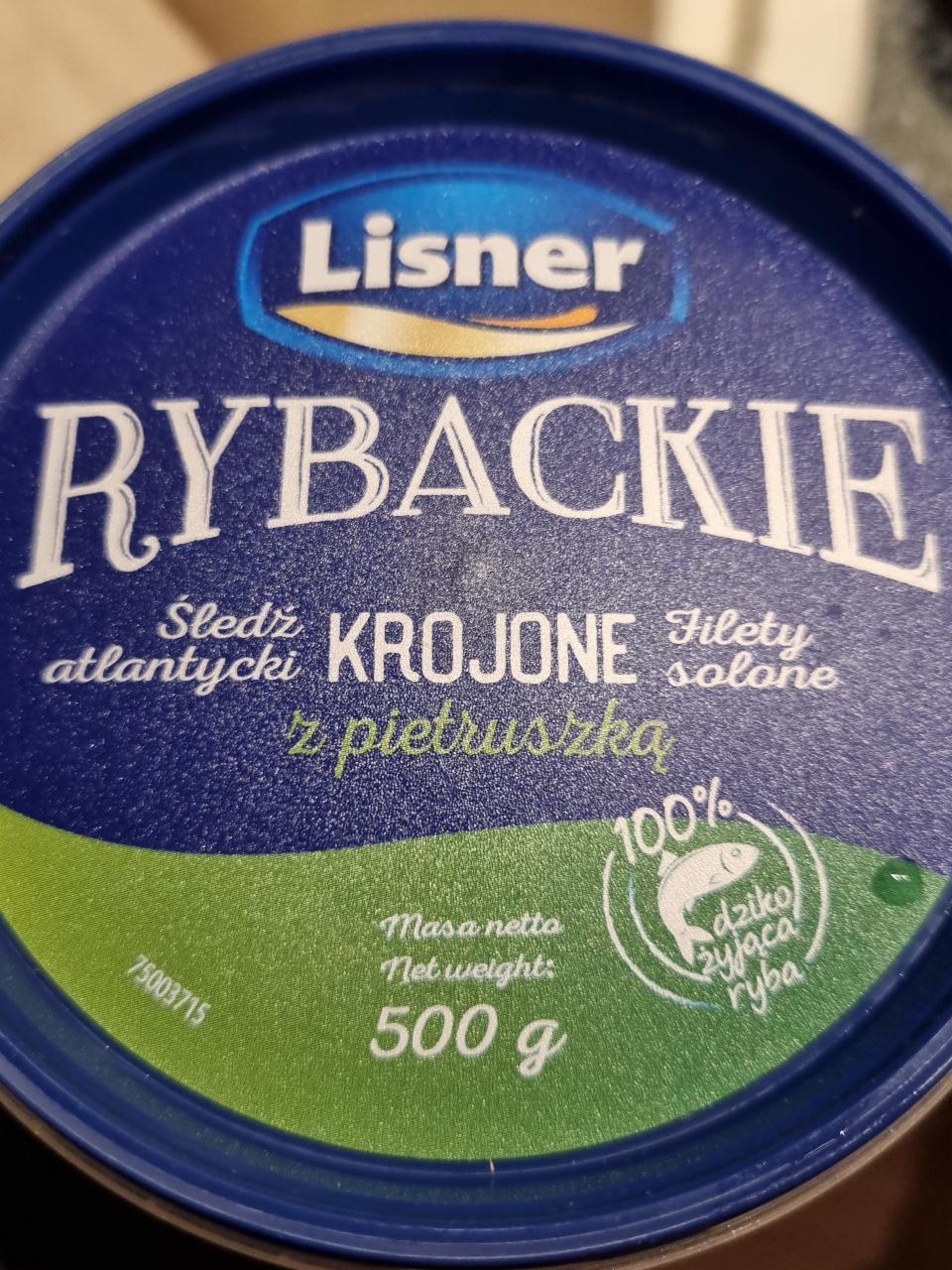 Zdjęcia - Lisner Rybackie Śledzie atlantyckie krojone z pietruszką 500 g