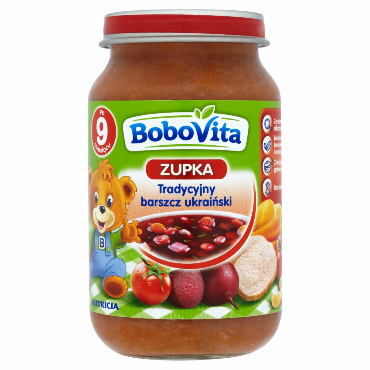 Zdjęcia - BoboVita Zupka Tradycyjny barszcz ukraiński po 9 miesiącu 190 g