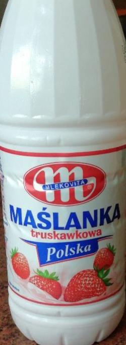 Zdjęcia - Mlekovita Maślanka Polska truskawkowa 1 kg