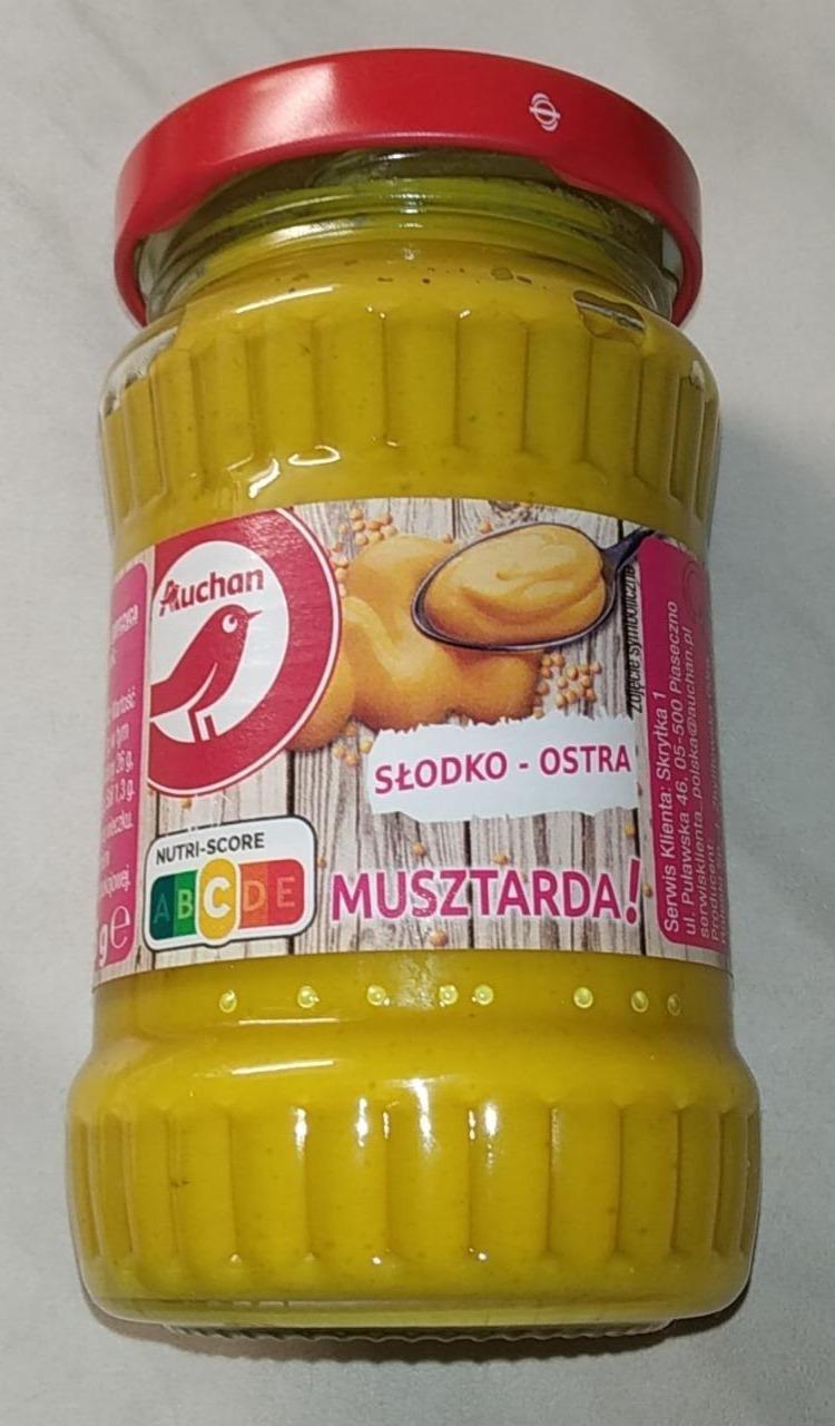 Zdjęcia - Musztarda słodko-ostra Auchan