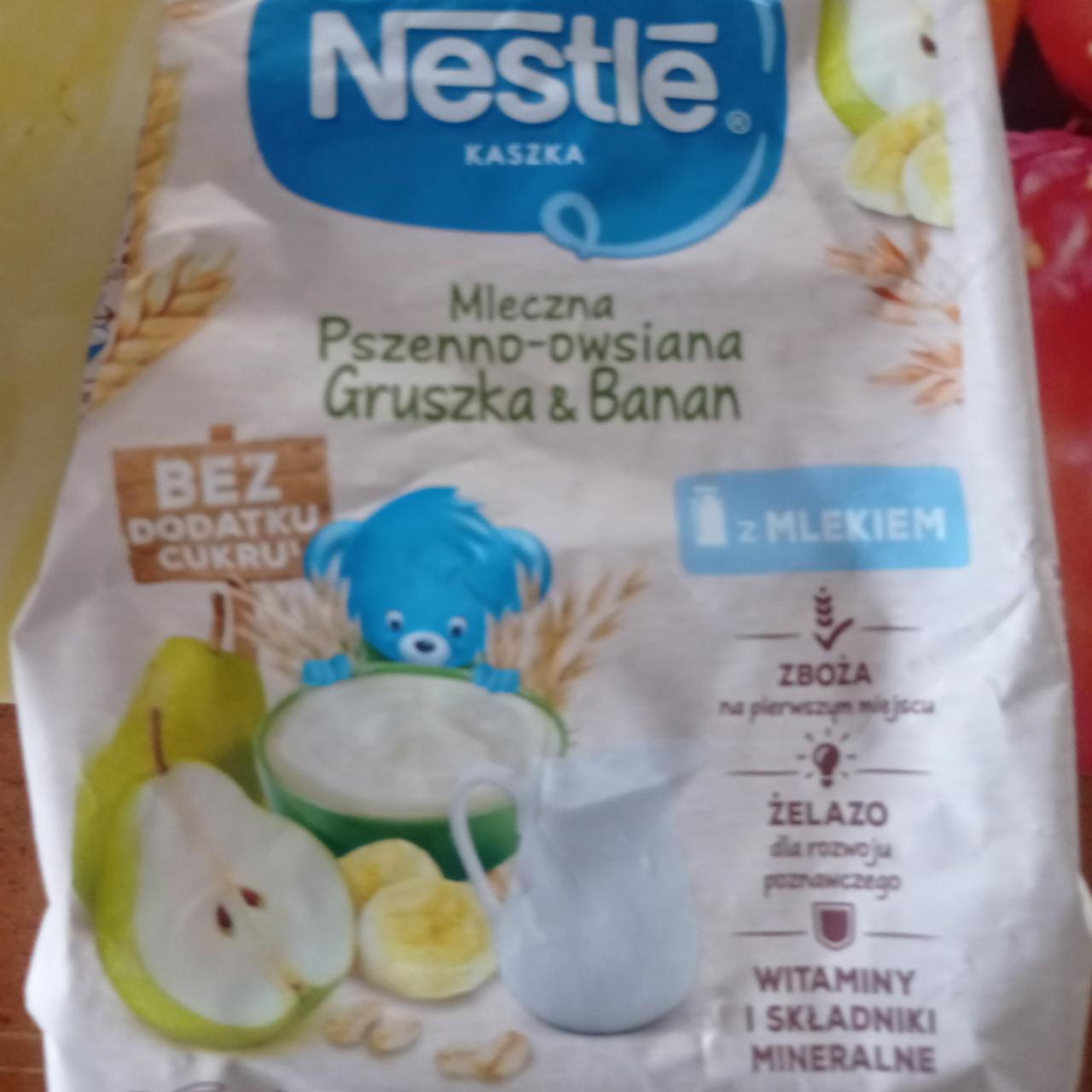 Zdjęcia - kaszka mleczna pszenno owsiana Gruszka & Nestle