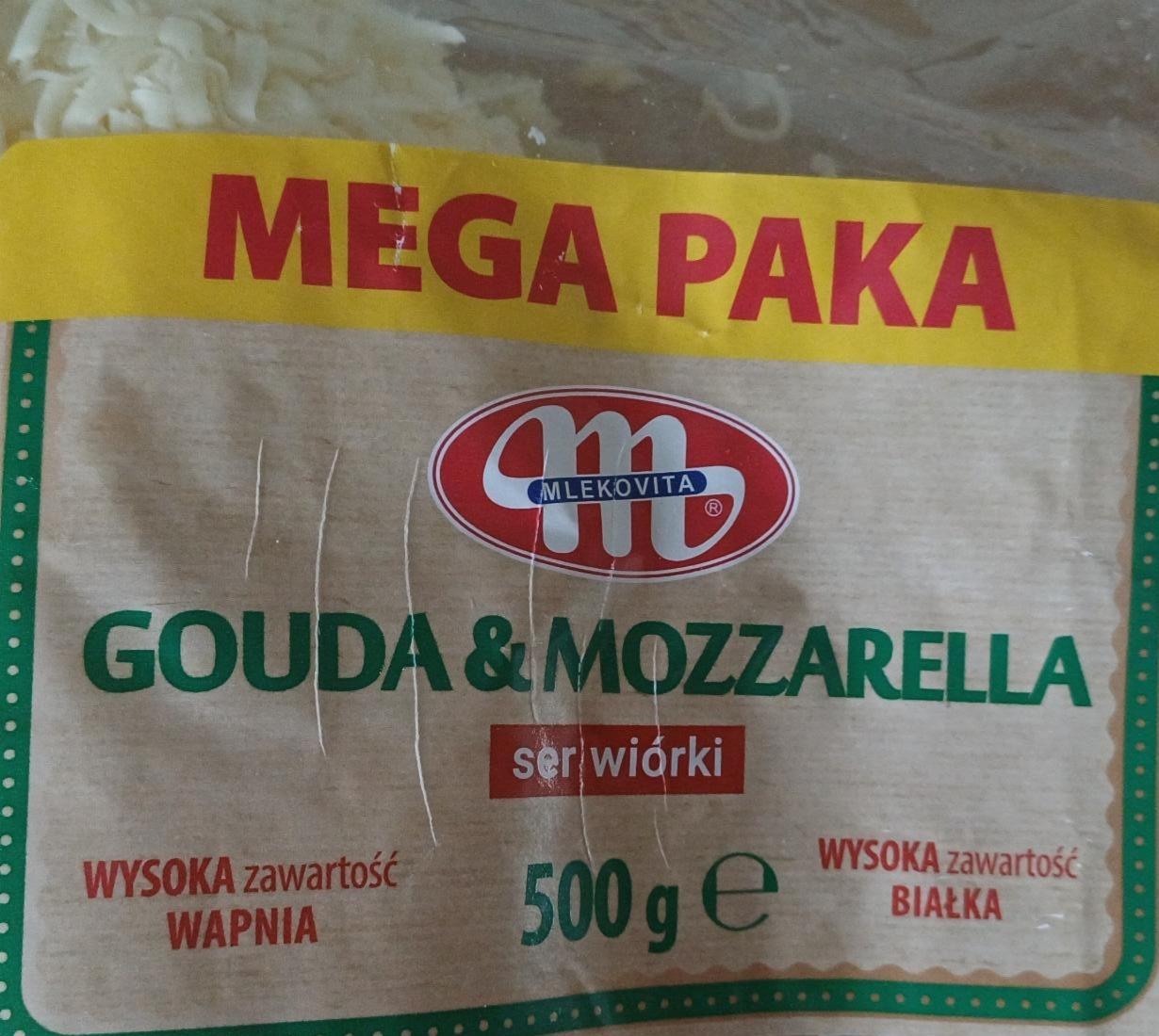 Zdjęcia - Gouda & mozzarella ser wiórki Mlekovita