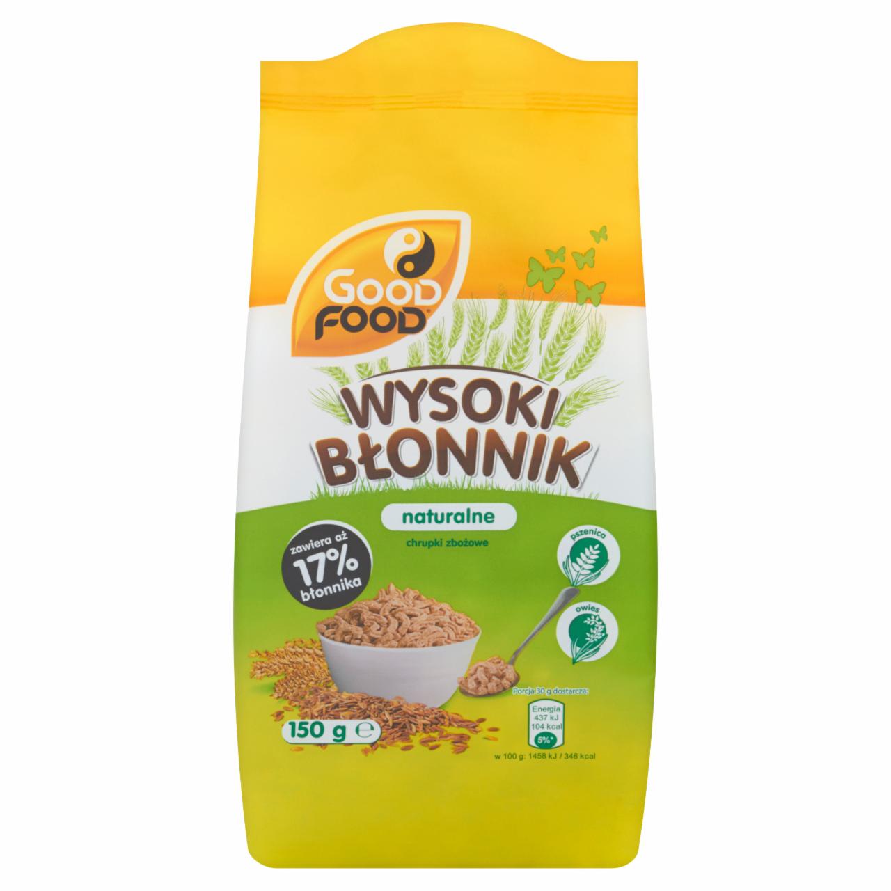 Zdjęcia - Good Food Wysoki Błonnik Naturalne chrupki zbożowe 150 g