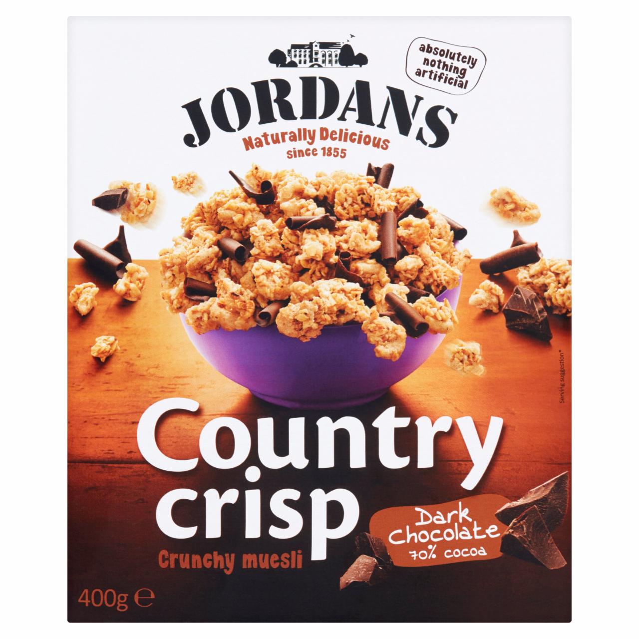 Zdjęcia - Jordans Country Crisp Chrupiące płatki zbożowe z wiórkami gorzkiej czekolady 400 g