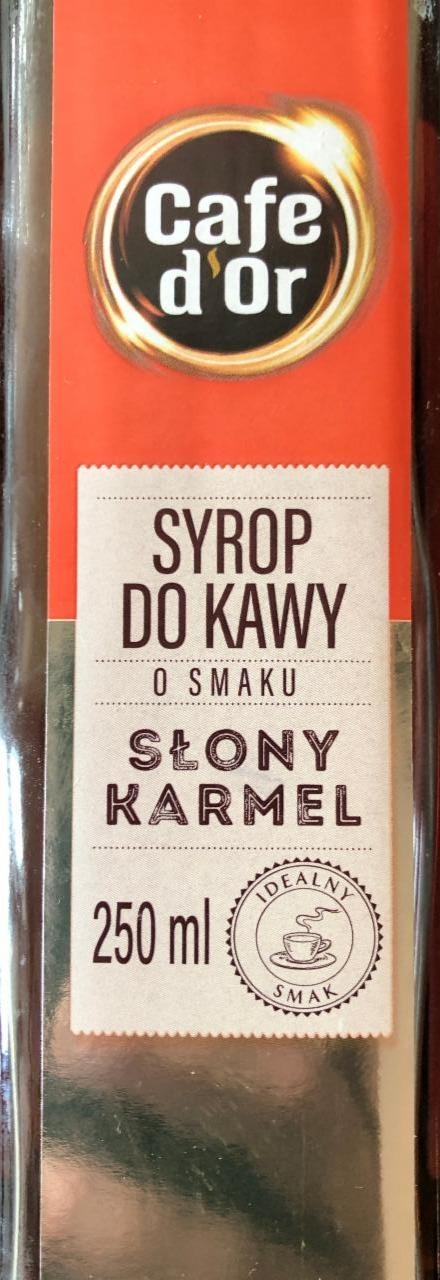 Zdjęcia - Syrop do kawy Słony karmel Cafe d'Or