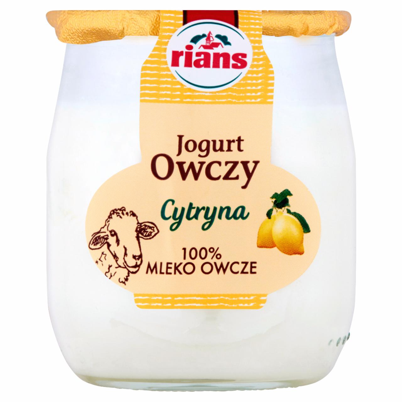 Zdjęcia - Jogurt owczy cytryna 115 g Rians