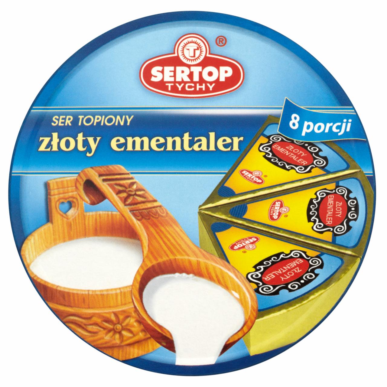 Zdjęcia - Sertop Tychy Ser topiony złoty ementaler 140 g (8 x 17,5 g)