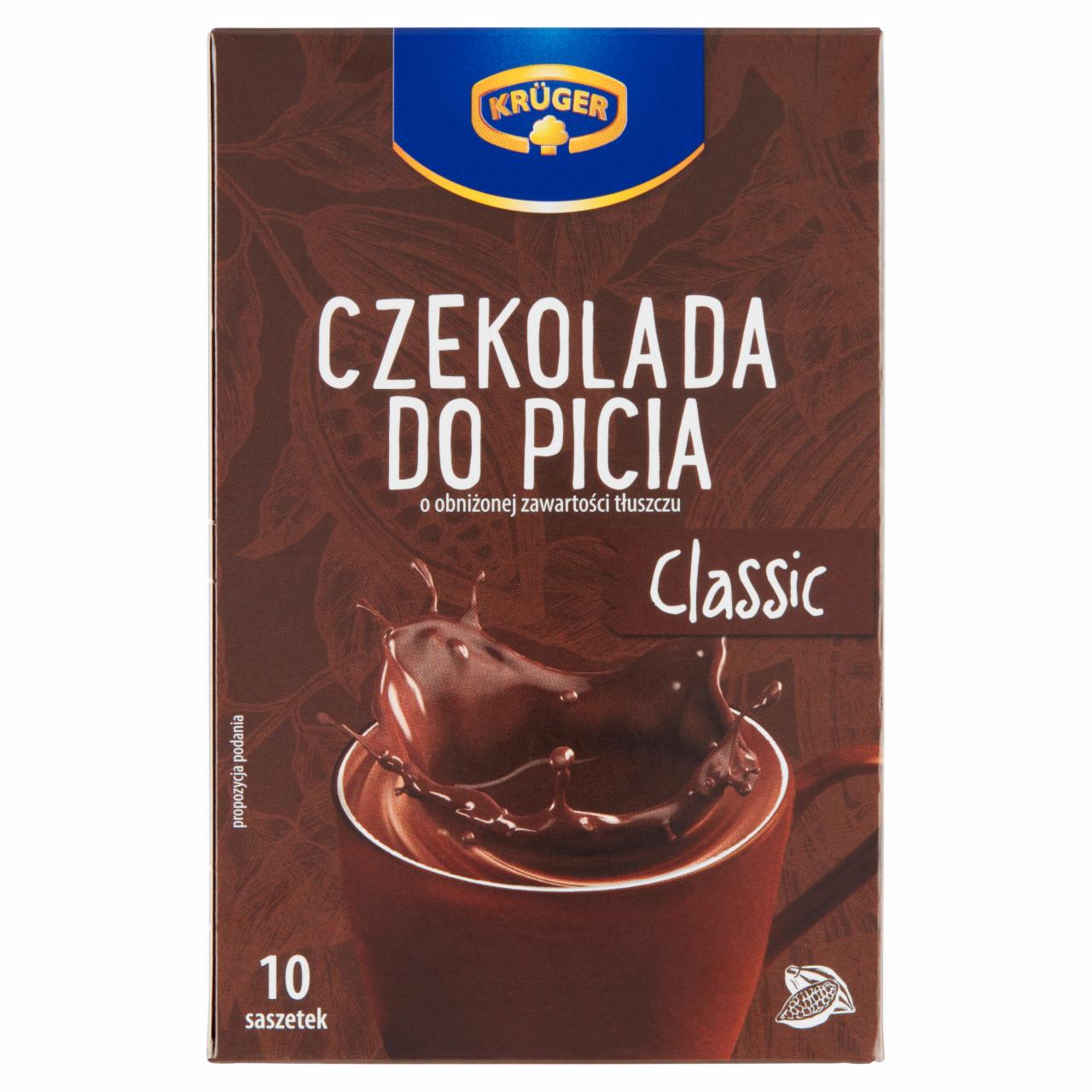 Zdjęcia - Krüger Classic Czekolada do picia o obniżonej zawartości tłuszczu 250 g (10 x 25 g)