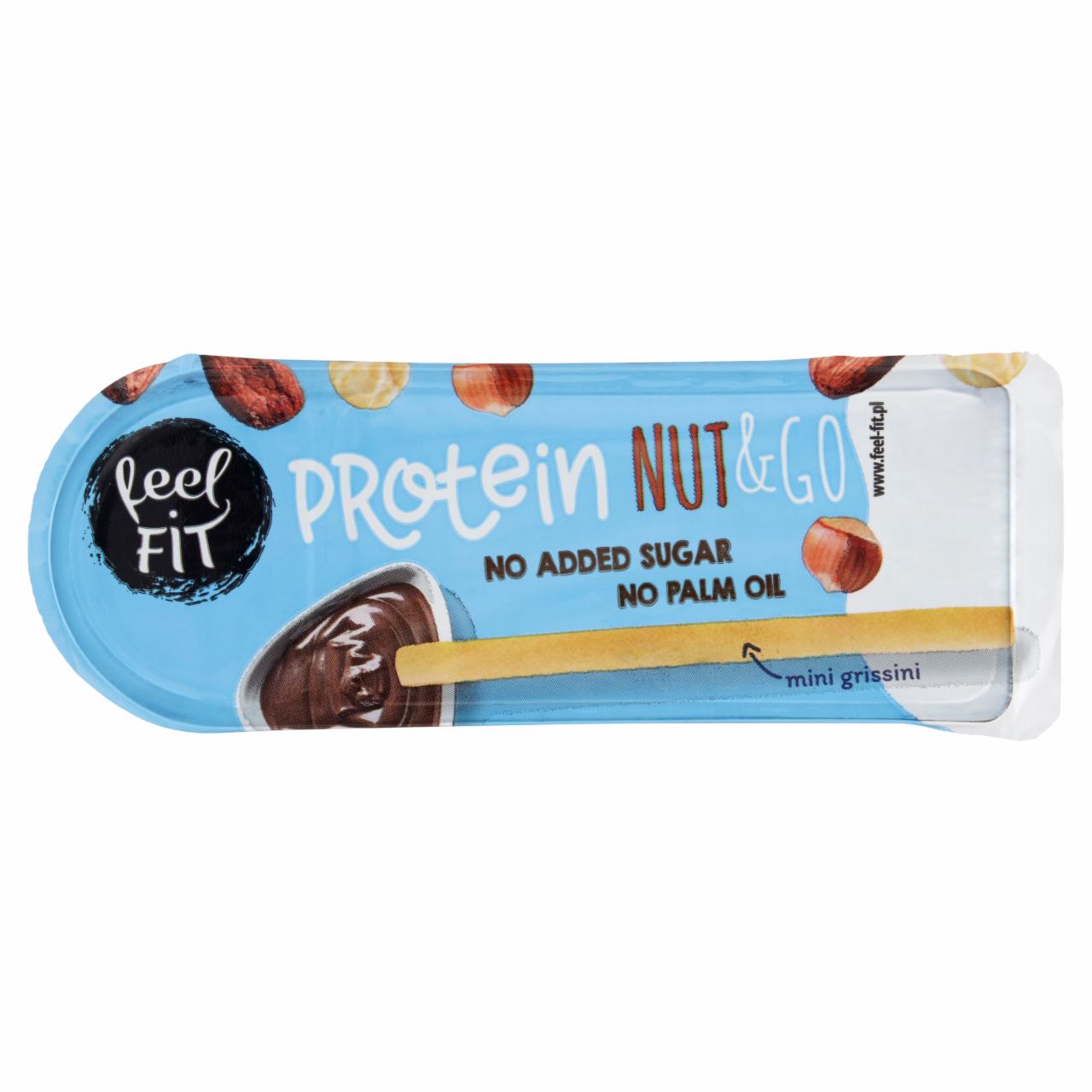 Zdjęcia - Feel Fit Protein Nut & Go Proteinowy krem z orzechami laskowymi i z mini grissini 25 g