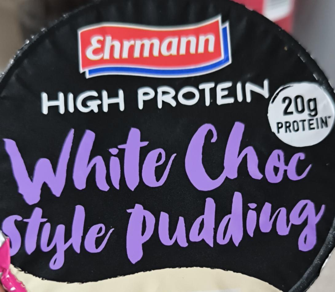 Zdjęcia - High protein White Choc style pudding Ehrmann