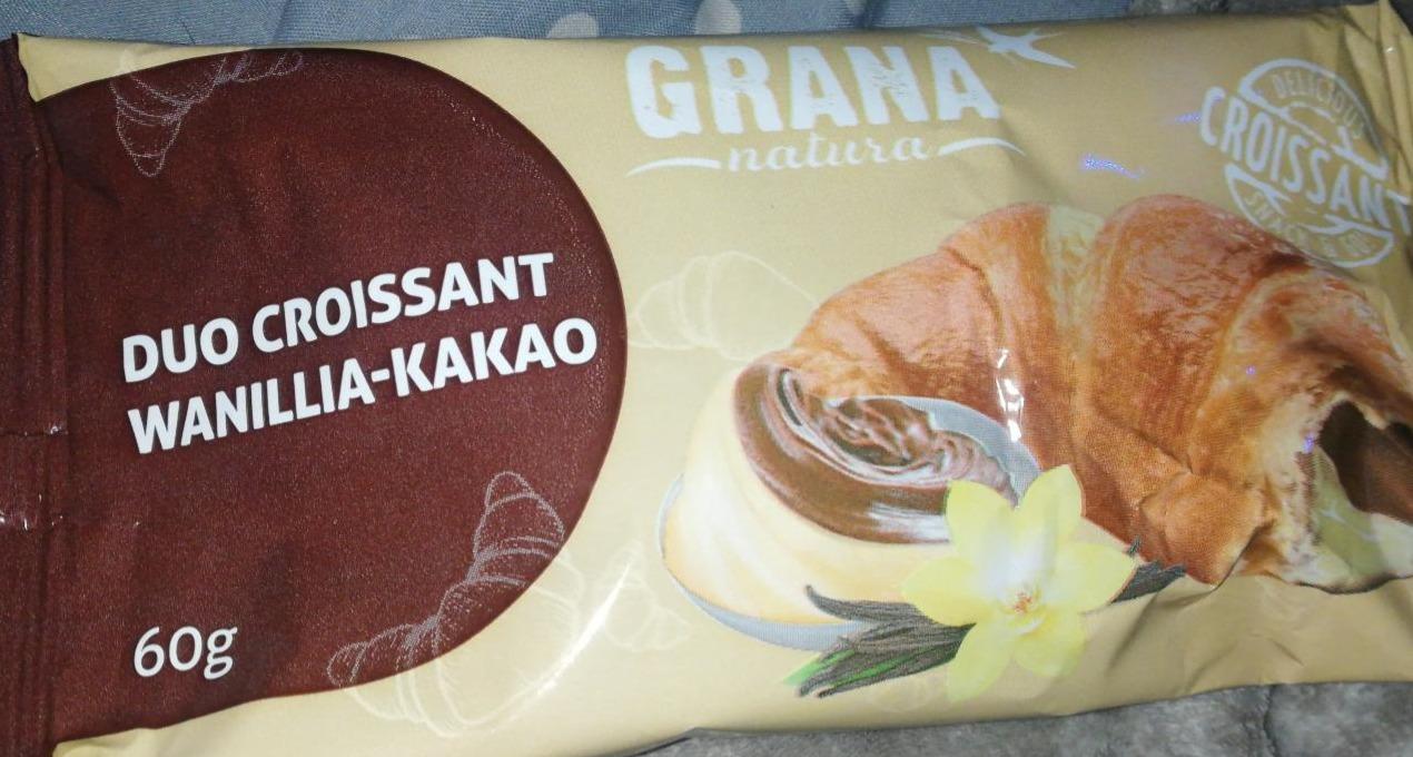 Zdjęcia - Croissant z nadzieniem o smaku wanilia i kakao Grana natura