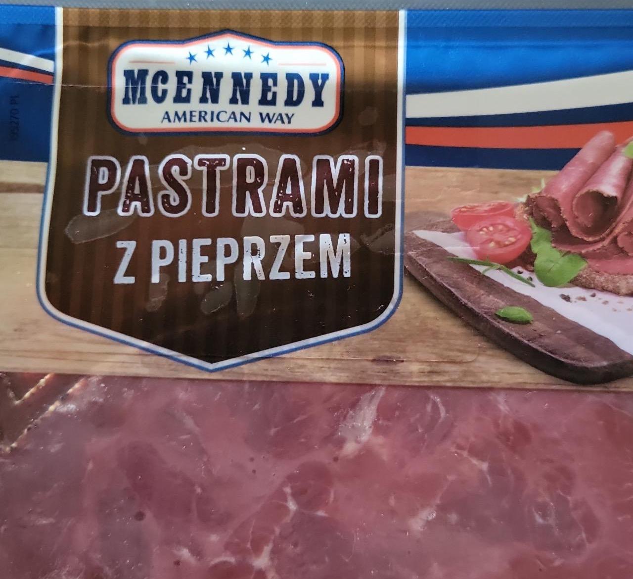 Pastrami z pieprzem kJ kalorie, wartości Way - McEnnedy i American odżywcze