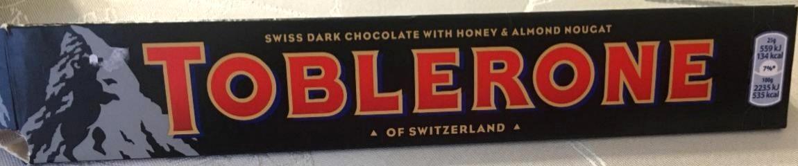 Zdjęcia - Szwajcarska czekolada z nugatem miodowo-migdałowym Toblerone