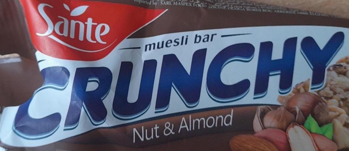 Zdjęcia - Muesli bar Crunchy Nut & Almond Sante