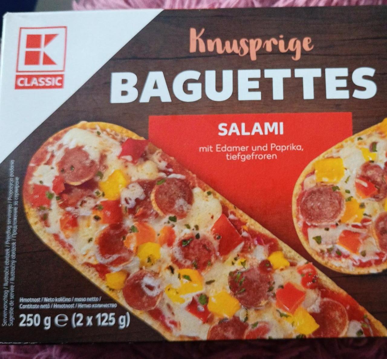 Zdjęcia - Knusprige baguettes Salami K-Classic