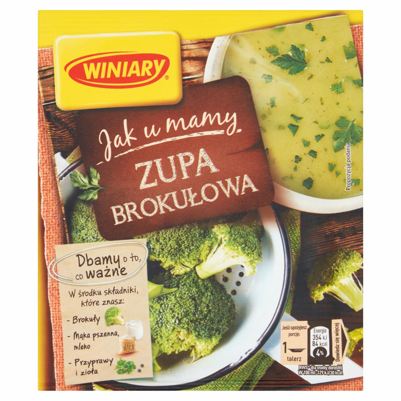 Zdjęcia - Winiary Szlachetne Smaki Zupa brokułowa 49 g