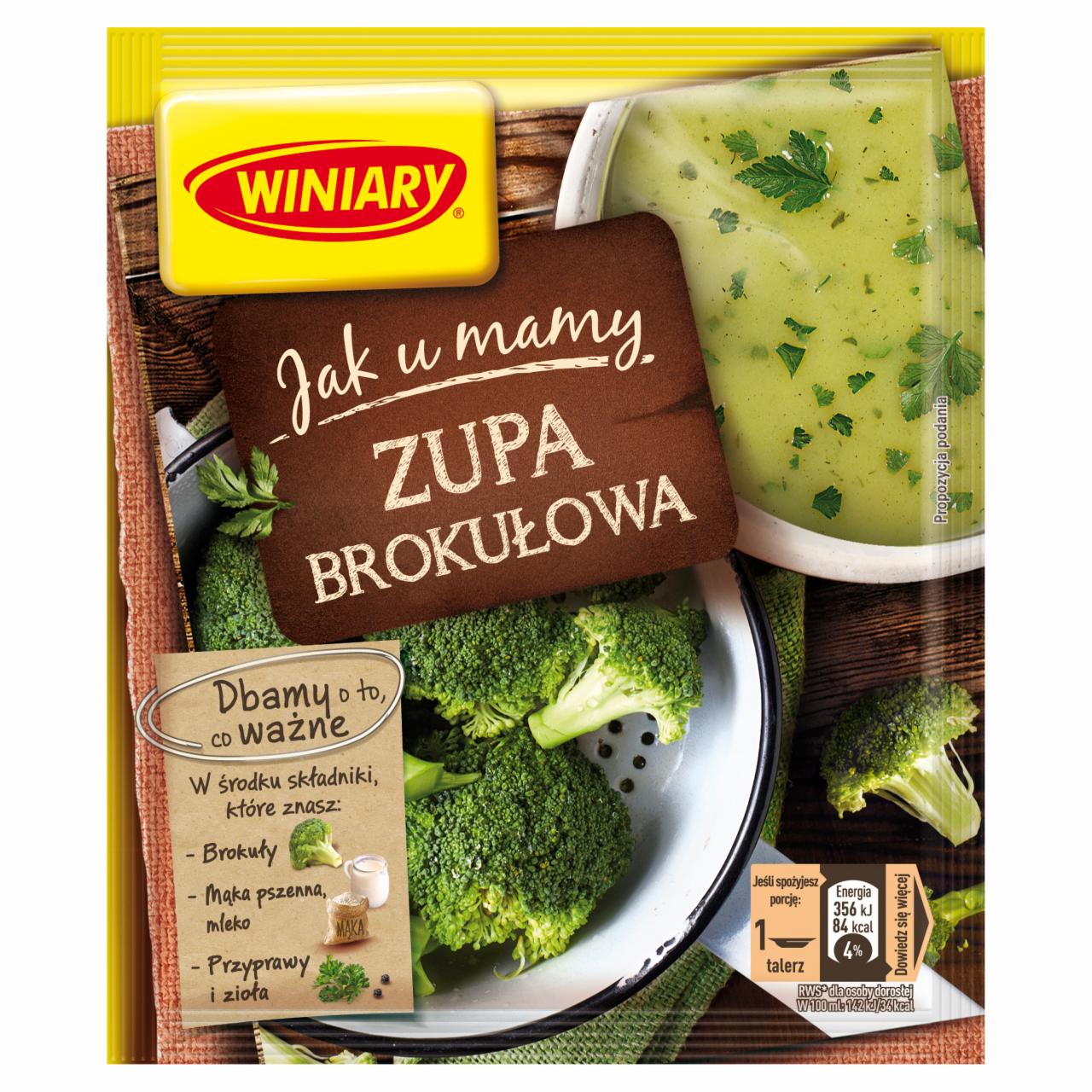 Zdjęcia - Winiary Szlachetne Smaki Zupa brokułowa 49 g