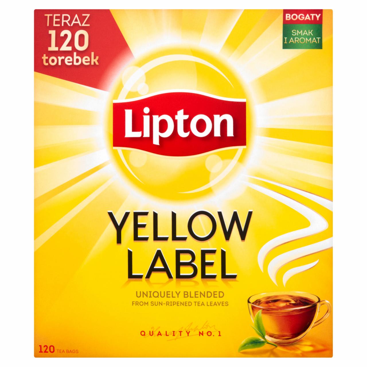 Zdjęcia - Lipton Yellow Label Herbata czarna 240 g (120 torebek)